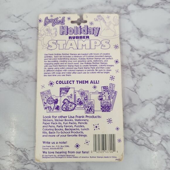 Lisa Frank Vintage Holiday Rubber Stamps - Picture 4 of 10